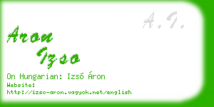 aron izso business card